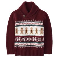 CPX01: Kids Gingerbread Man Knitted Christmas Jumper (9 months- 5 years)
